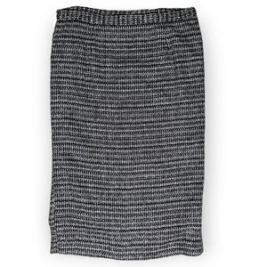Vintage Nubiano New York Women's Black & White Zip Maxi Pencil Skirt Size 16W